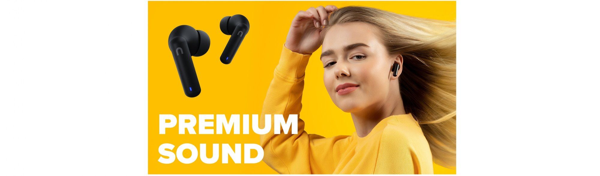 Bluetooth slušalice niceboy hive pins 3 mikrofon handsfree telefon aplikacije ionskog ekvilizatora izvrstan zvuk dugo trajanje baterije futrola za punjenje