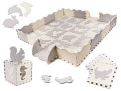 Ikonka Aga Pjenasta podloga Puzzle 36 dijelova Siva/Krem