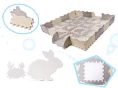 Ikonka Aga Pjenasta podloga Puzzle 36 dijelova Siva/Krem