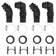 Vidaxl Solarni grijači za bazen 2 kom 75 x 75 x 36 cm HDPE aluminijski