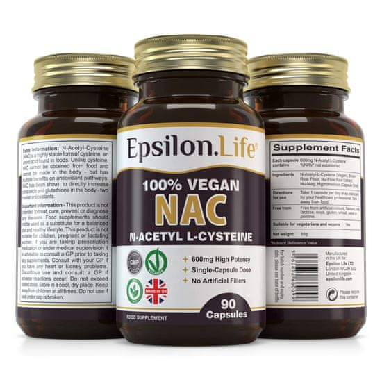 Epsilon Life NAC 600 mg kapsule, 90 kapsula