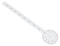Ikonka Aga Veliki zidni sat 80-120cm Srebrni