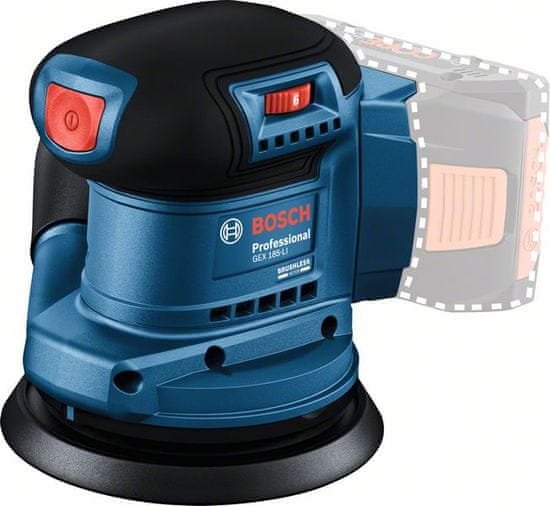 BOSCH Professional akumulatorska ekscentrična brusilica GEX 185-LI Solo (06013A5020)