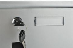 Malatec Poštanski sandučić srebrni + ladica za časopise