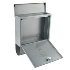 Malatec Poštanski sandučić srebrni + ladica za časopise