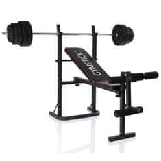 Gymstick Set klupe za fitness i utezi - Weight Bench with 40kg