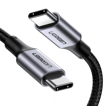 Ugreen kabel, 100W, PD, 3m, USB-C, pleteni crna (90120)