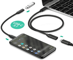 Ugreen nastavak, USB-C, 1m, crna (10387)