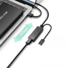 Ugreen USB produžetak, mogućnost napajanja, 10 m, crna (20827)