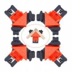 Kraft&Dele Set od 4 brze opružne kutne stezaljke do 22 mm - stege