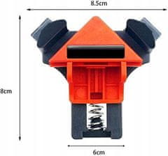 Kraft&Dele Set od 4 brze opružne kutne stezaljke do 22 mm - stege