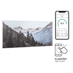 Klarstein Wonderwall Air Art Smart IR panel, 700 W, IP44, planine