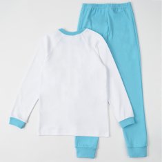 Garnamama pidžama za dječake s printom, koji se sjaji u mraku, bijela, 164 (md50841_fm62)