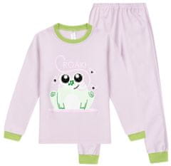 Garnamama pidžama za djevojčice s printom, koji svijetli u mraku, ljubičasta, 152 (md50841_fm67)