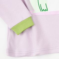 Garnamama pidžama za djevojčice s printom, koji svijetli u mraku, ljubičasta, 152 (md50841_fm67)
