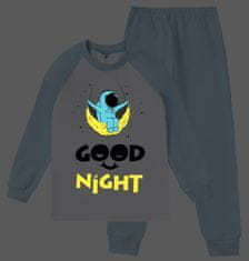 Garnamama dječja pidžama s printom, koji svijetli u mraku, svijetlo plava, 152 (md50841_fm70)