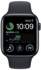 Apple Watch SE 2022 pametni sat, 44 mm, Midnight (MNK03BS/A)