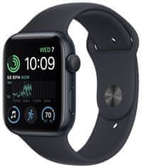 Apple Watch SE 2022 pametni sat, 44 mm, Midnight (MNK03BS/A)