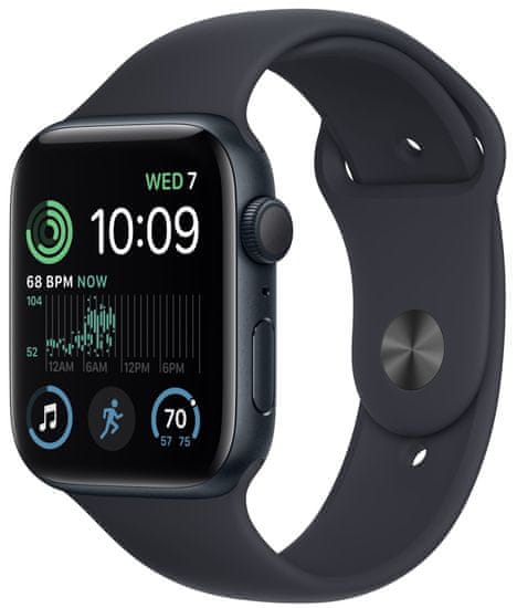 Apple Watch SE 2022 pametni sat, 44 mm, Midnight (MNK03BS/A)