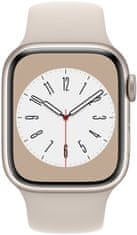 Apple Watch Series 8 pametni sat, 41 mm, Starlight (MNP63BS/A)