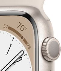 Apple Watch Series 8 pametni sat, 41 mm, Starlight (MNP63BS/A)