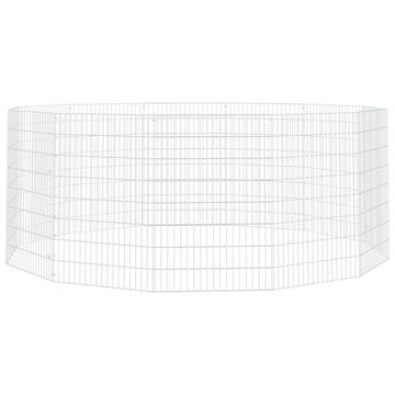 Vidaxl Ograda za životinje s 12 ploča 54 x 80 cm od pocinčanog željeza
