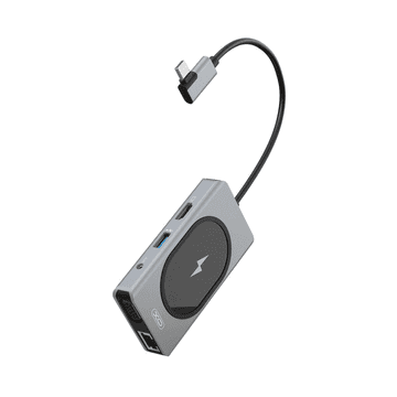 XO Adapter XO HUB007 9u1 s bežičnim punjačem