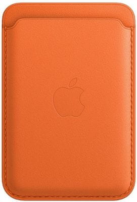 Kožni novčanik za iPhone, MagSafe, Narančasta
