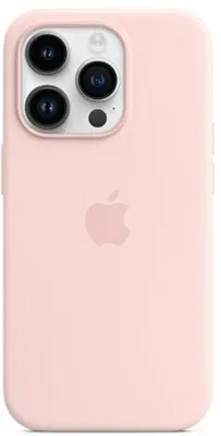 iPhone 14 Pro silikonska maska, MagSafe, Chalk Pink
