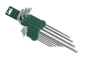 Jonnesway Set Torx ključeva tip L, vrlo dugi, 5-kraki H16109S, 9 dijelova