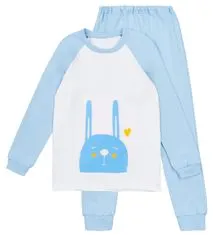 Garnamama dječja pidžama s printom u tami, svijetlo plava, 98 (md50841_fm49)