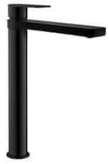 AQUALINE DAPHNE Visoka Slavina za Umyvadlo, Mat Crna