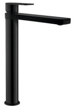 AQUALINE DAPHNE Visoka Slavina za Umyvadlo, Mat Crna