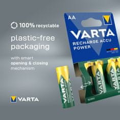 Varta Nabíjecí baterie Recharge Accu Power 4 AA 2400 mAh R2U, 4ks, 56756101404