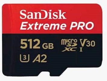 SanDisk Extreme Pro micro SDXC memorijska kartica, 512 GB + adapter