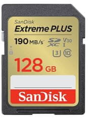 SanDisk Extreme Plus SDXC memorijska kartica, 128 GB, UHS-I, C10, U3, V30