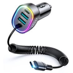 Joyroom JR-CL20 auto punjač 2x USB / USB-C 57W + Lightning, crno