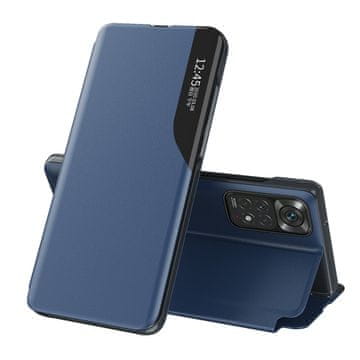 MG Eco Leather View preklopna maska za Xiaomi Redmi Note 11 Pro / 11 Pro 5G, plava