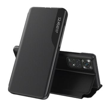MG Eco Leather View preklopna maska za Xiaomi Redmi Note 11 Pro / 11 Pro 5G, crno