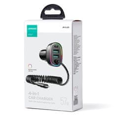 Joyroom JR-CL20 auto punjač 2x USB / USB-C 57W + Lightning, crno