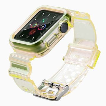 HURTEL Hurtel silikonska narukvica za Apple Watch 44mm - žuta