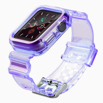 HURTEL Hurtel silikonska narukvica za Apple Watch 44mm - ljubičasta