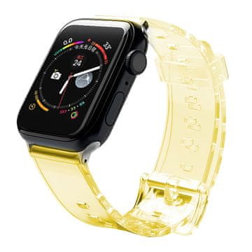 slomart Hurtel Strap Light silikonski remen za Apple Watch 38/40 mm, žuti