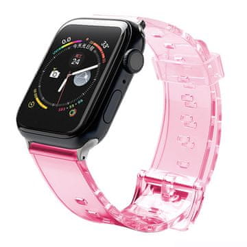 slomart Hurtel Strap Light silikonski remen za Apple Watch 38/40 mm, crveni