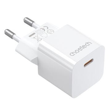 Choetech 20W USB Type-C zidni punjač bijeli