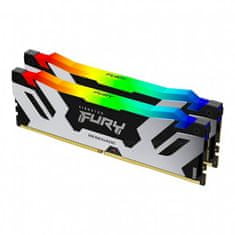 Kingston FURY Renegade RGB memorija (RAM), DDR5, 32 GB (2x 16 kompleta), 6400 MHz, CL32 (KF564C32RSAK2-32)