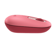 Logitech POP Mouse miš, s emotikonima, Bluetooth, rozi (910-006548)