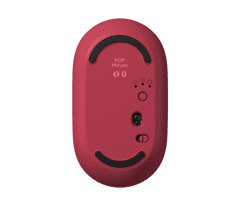 Logitech POP Mouse miš, s emotikonima, Bluetooth, rozi (910-006548)
