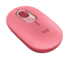 Logitech POP Mouse miš, s emotikonima, Bluetooth, rozi (910-006548)