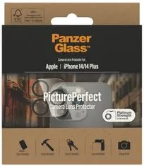 PanzerGlass staklo kamere za iPhone 14/14 Plus, crno